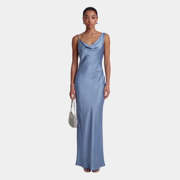 Philippinische | Maxi Satin Kleid Damen